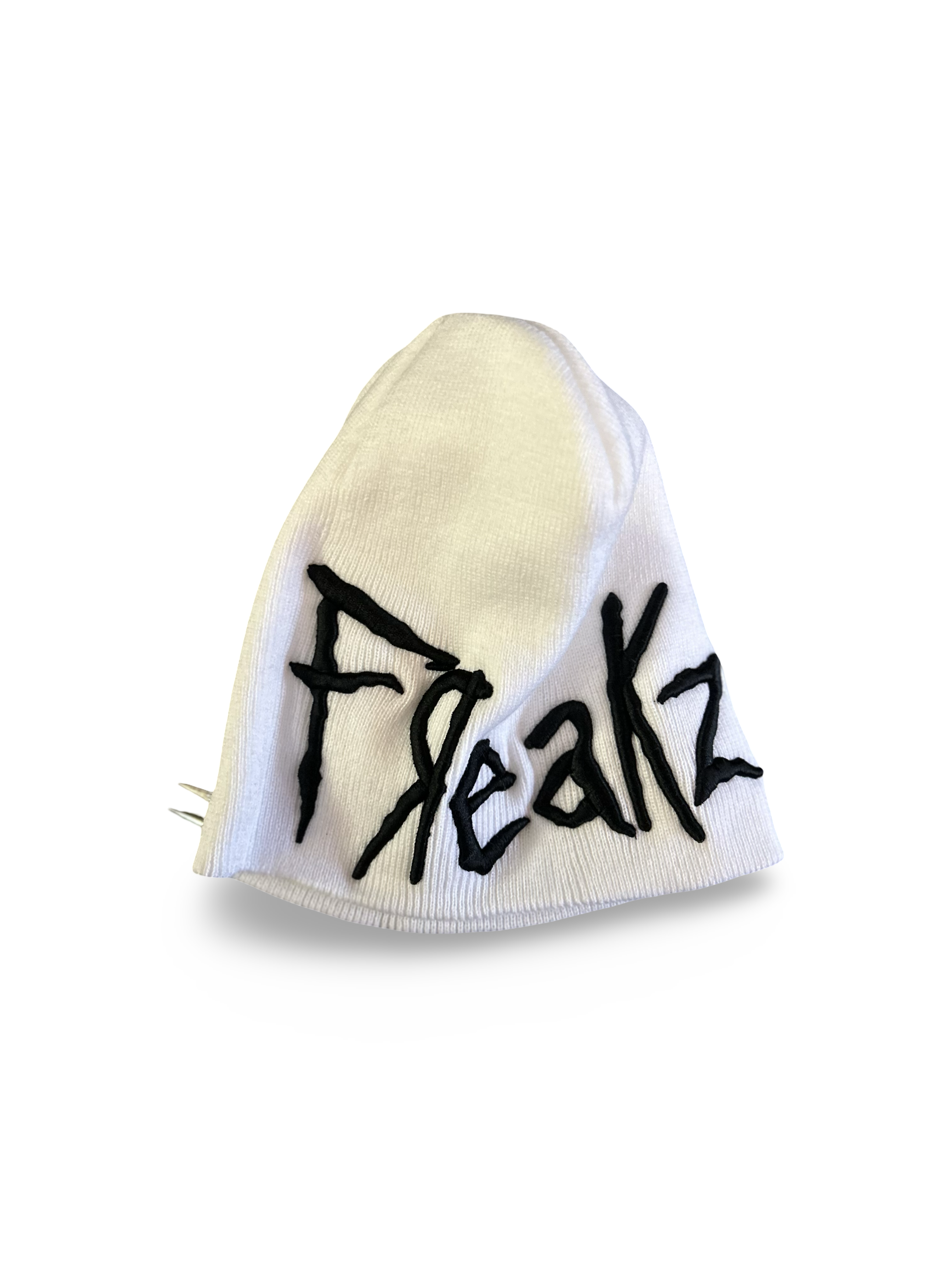 Freakz Pierced Beanie (White)
